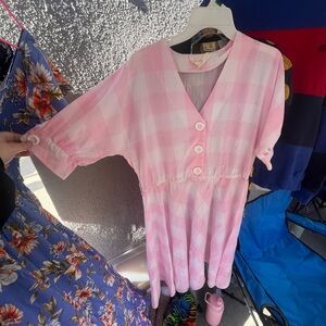 Pink Gingham Dress